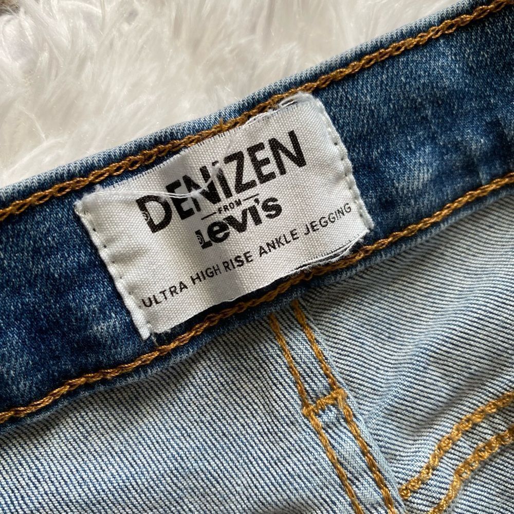 Denizen by Levi's Ultra High Rise Ankle Jegging Jeans Button Fly Womens Size 5 - Picture 7 of 9